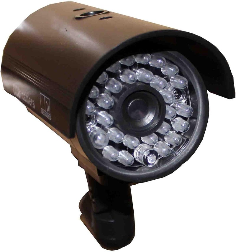 JYtrend Outdoor Dummy Fake Security Camera with Led Blinking Light (3 Pack, Black) - Image 1